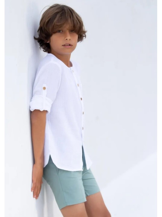 Camisa Niño Bámbula Blanca Kid´s Chocolate