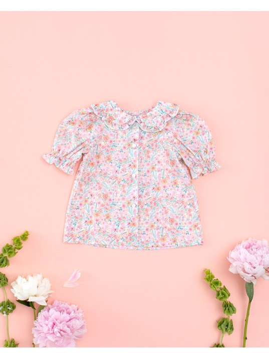 Camisa Pétalos Liberty Sophia Garden Mi Canesú