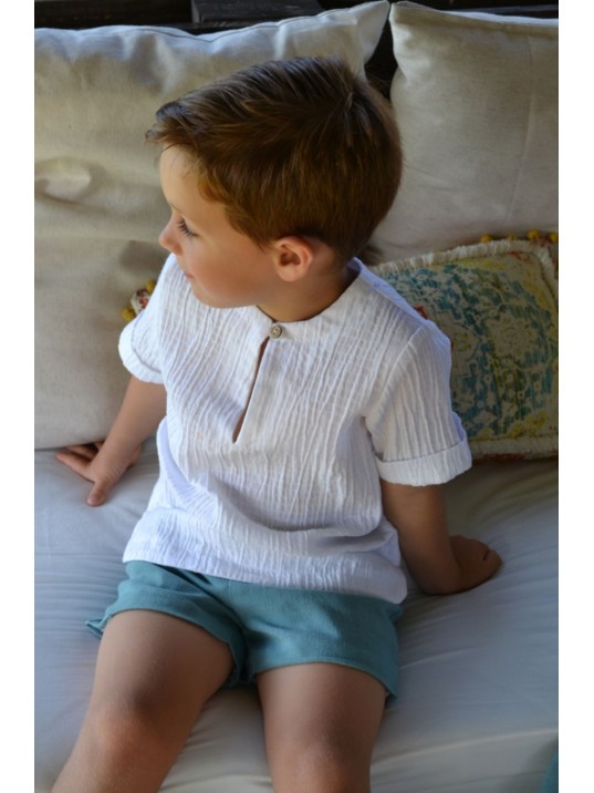 Camisa niño blanca Bruno Boétie